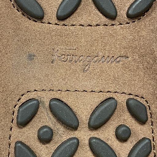 Salvatore Ferragamo Light Brown Suede Driving Moccasins Loafers Size 6.5