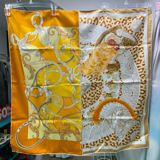UNUSED Hermes Plumets du Roy Multicolor 90 cm Silk Scarf TAGS + BOX