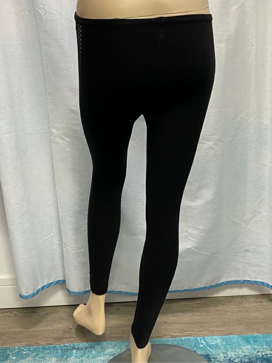 ALAIA Black Wool Blend Leggings Lacy Sides Size 36 US XS Italy – Cloud Nine  Designer Consignments