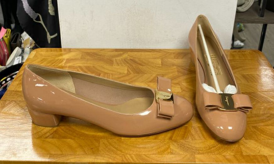 Blush on sale patent shoes