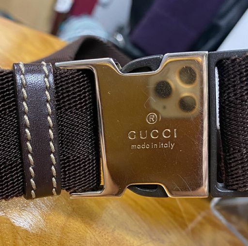 Gucci Brown GG Logo Supreme Waist Belt Bum Bag Cloud Nine Designer Consignments